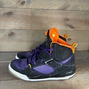 jordan flight 45 kids youth size 7 shoes purple basketball sneakers